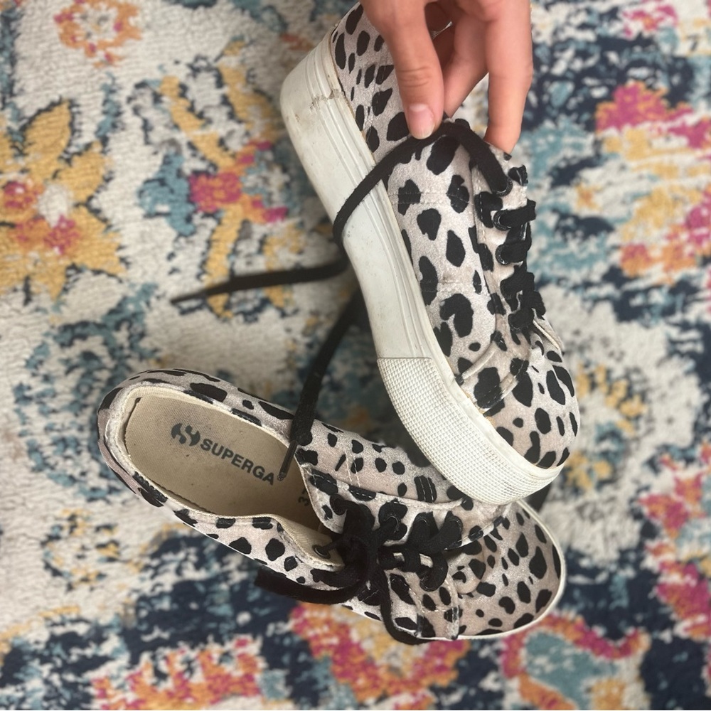 SUPERGA platform sneakers size 6.5